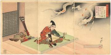 Nihon Rekishi Kyokun Ga Lessons from Japan 2 Toyohara Chikanobu Oil Paintings